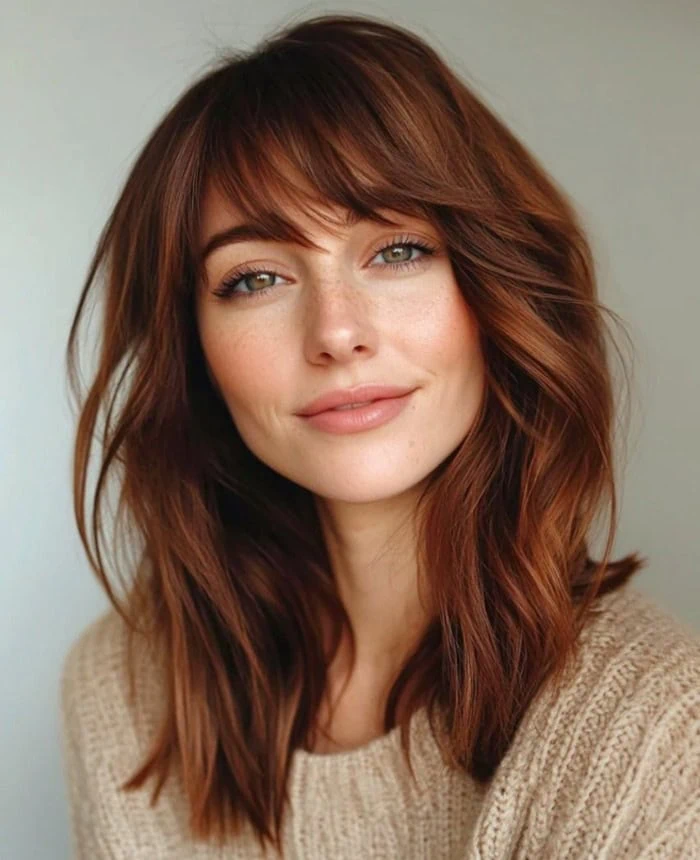 Chestnut brown hair color