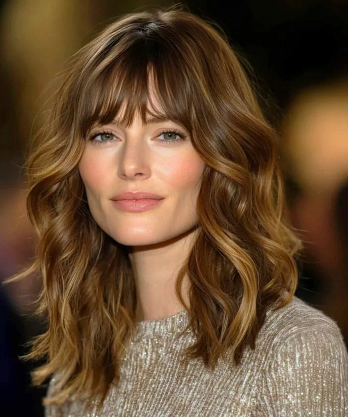 Highlight on brown hair