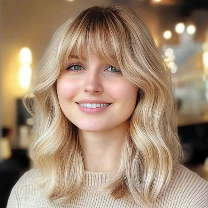 Full bleach with dark roots