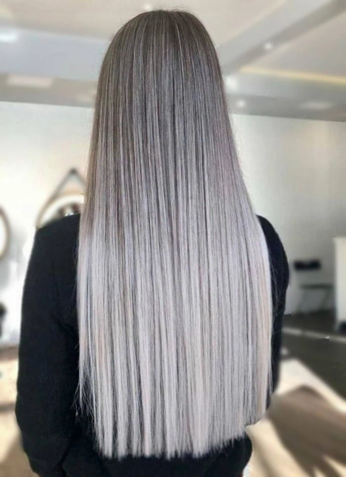 Smoky Platinum Hair Color