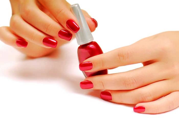 Red nail polish
