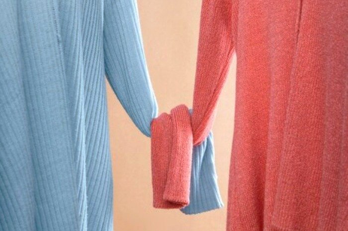 Light Blue and Peach