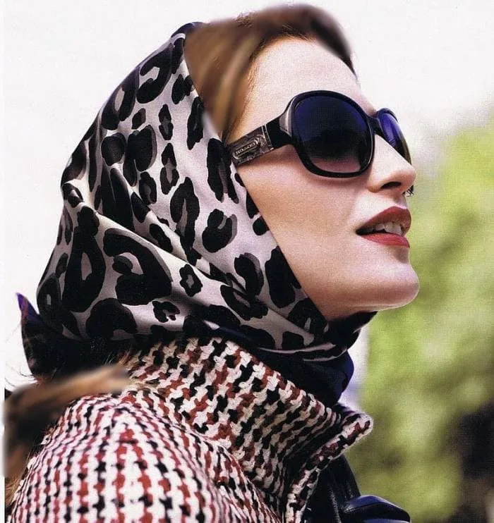 Scarves and Shawls for Rectangular Faces Scarf and Shawl Styles for Different Face Types