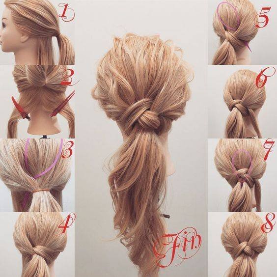 Step-by-step guide for ponytail updos Ponytail updos