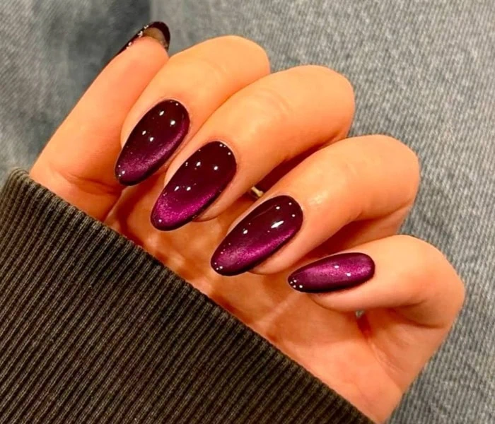 Models of Purple Ice Gel Nail Polish