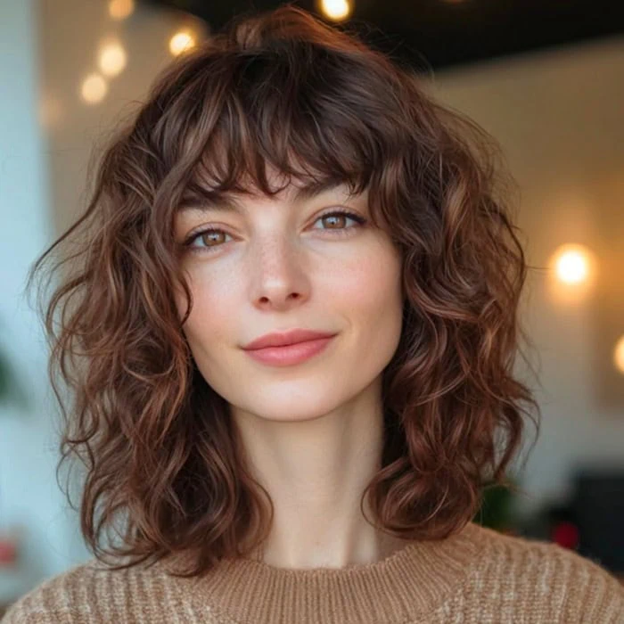 Natural brown hair color