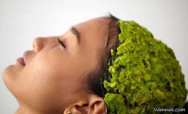 Beauty of hair Straightening hair with a seaweed mask