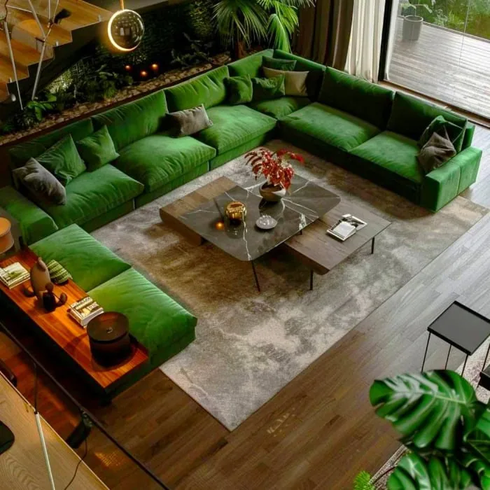 Green Sofa Combinations Green Sofa