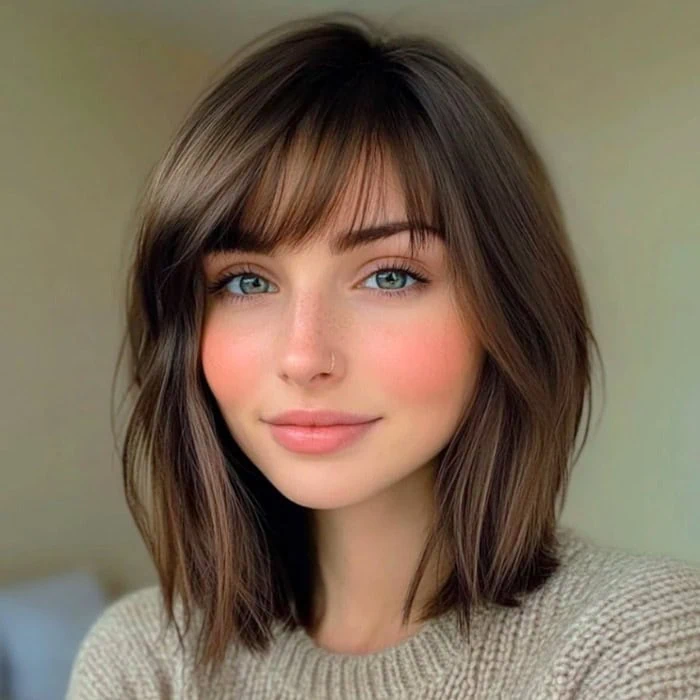 Dark brown hair color