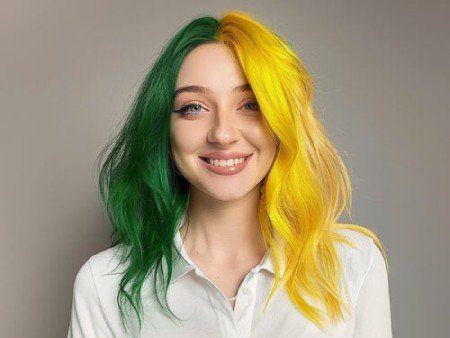 Ombre Hair with Playful Colors Ombre Hair with Playful Colors