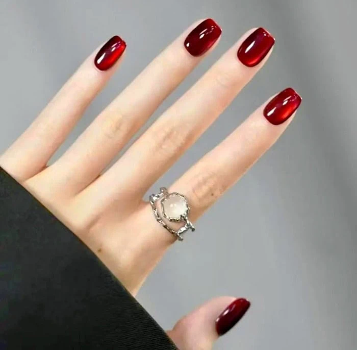 Red Galaxy Gel Polish