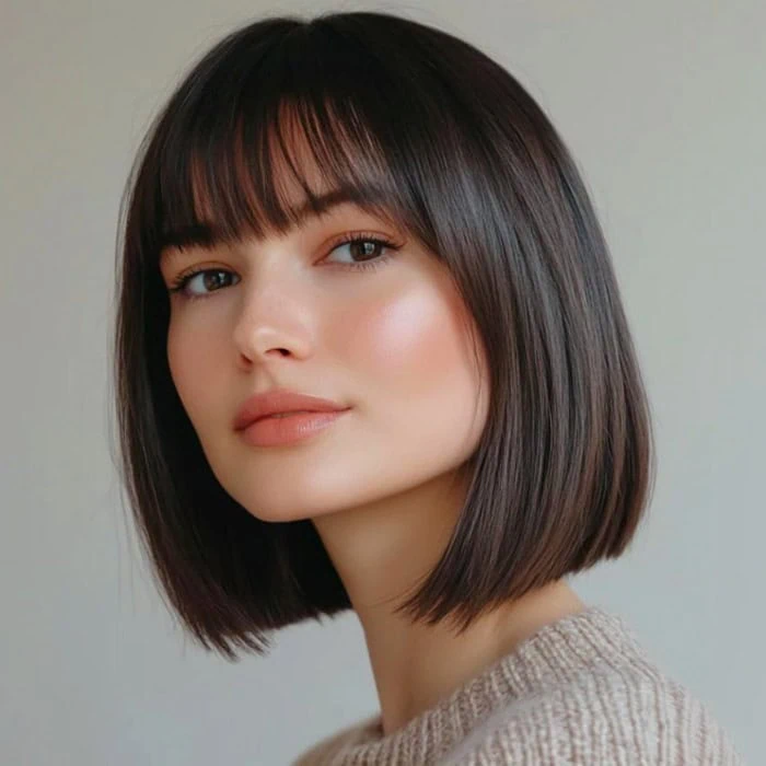 Sooty brown hair color