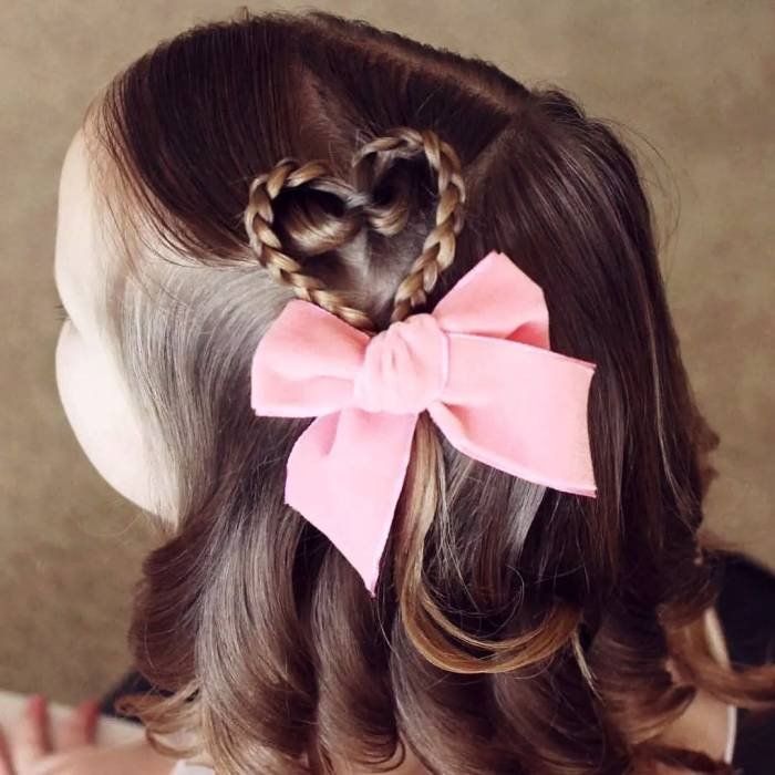 Fancy Heart Braid Tutorials Girls' Hair Braiding