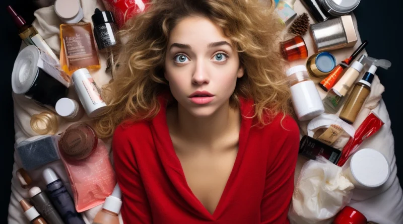 Skincare and beauty products for holiday