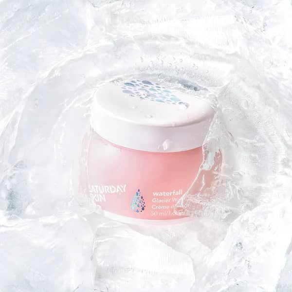 Saturday Skin Waterfall Glacier Water Cream Korean Glass Skin Routine at Home